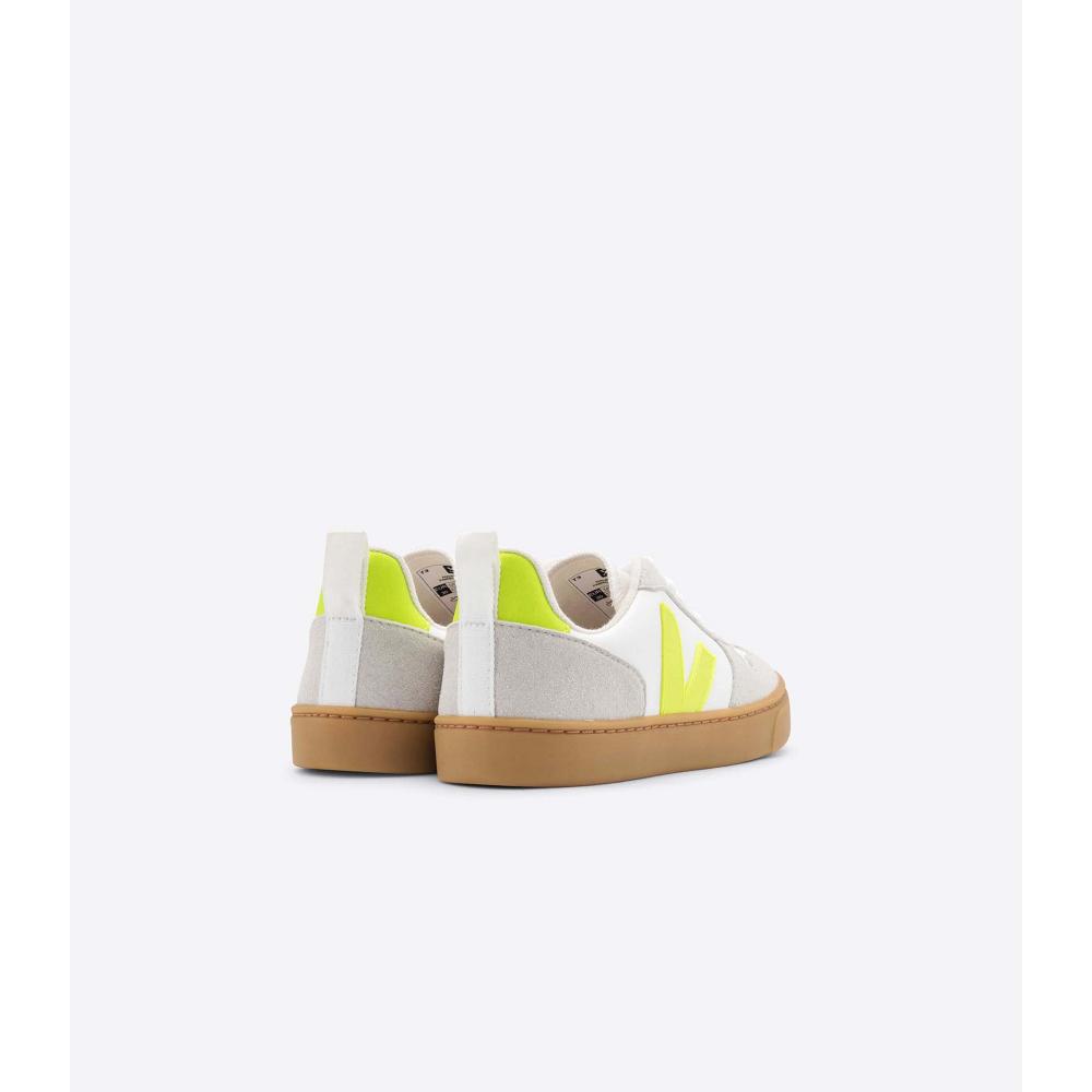 Veja V-10 CWL Sneakers Kinderen White/Mint | NL 852LIS